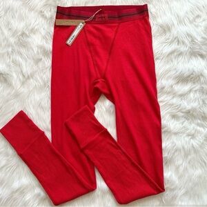 Limited Edition SKIMS Red Ribbed Leggings